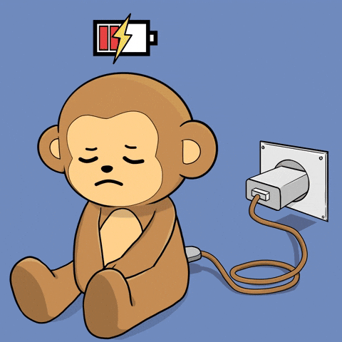 Tired Good Night GIF by Wise Monkey Meme