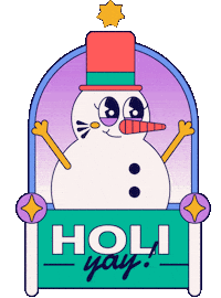 artsydorothy happy christmas retro holiday Sticker