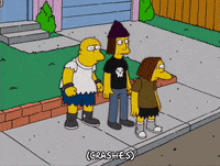 Scared Season 17 GIF by The Simpsons