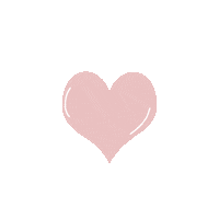 Heart Pink Sticker by Kissblush Cosmetics