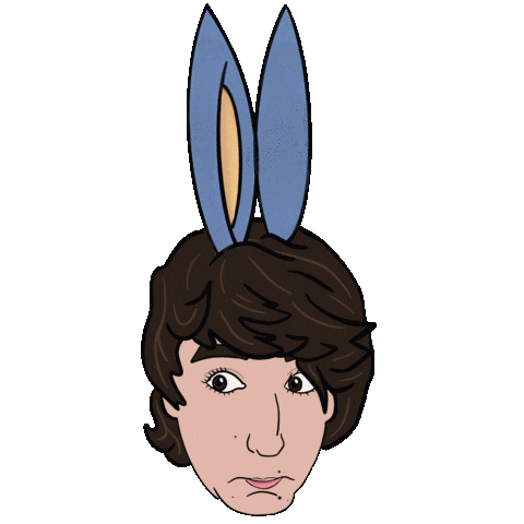 lipplelolly meme bunny ears laurelin lipplelolly Sticker