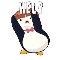 Help Me Penguin Sticker by Pudgy Penguins