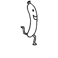 dolphinhotel jumping dolphin sausage beni Sticker