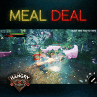 HANGRYGAME game rpg lunch hotdog GIF
