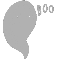 Karadoescolouring halloween ghost character boo Sticker