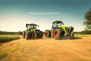 CLAAS_global power agriculture farming tractor GIF