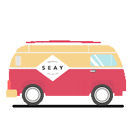seay_official surf van collective seay Sticker