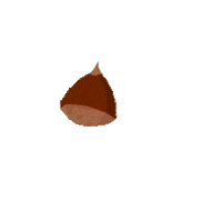 Girart autumn november chestnut chestnuts Sticker