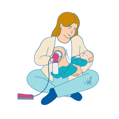 vanillamilk_fr giphyupload breastfeeding femme maman Sticker
