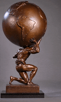 Globe Kneeling GIF by Alex Boya