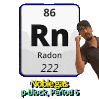 Rn Radon Sticker