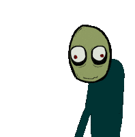 Salad Fingers Hello Sticker by David Firth
