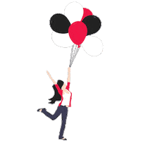 Friday Balloons Sticker by LAL Language Centres