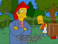 bart simpson laughing GIF