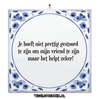 Support Nl Sticker by Tegelspreuken.nl