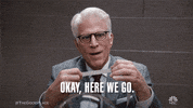 okay here we go. the good place GIF by NBC