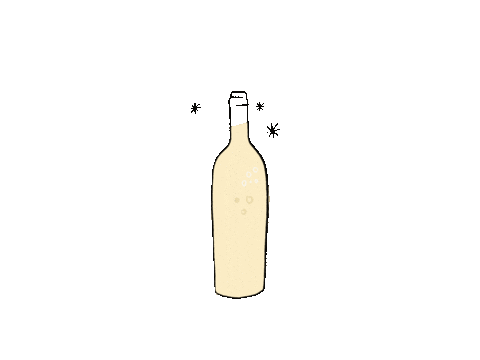Wine Bottle Sticker by Tuz