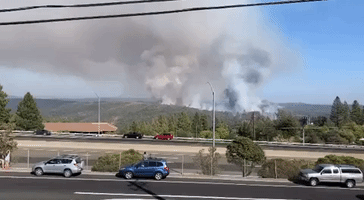 Plane Drops Retardent on Fire in Auburn, California