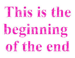 The End Glitter Sticker by Database數據