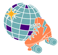 Disco Rollerskate Sticker by RollerFit