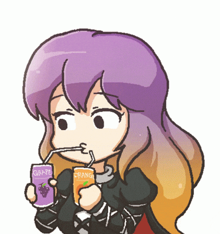 Orange Juice Hair Transformation GIF