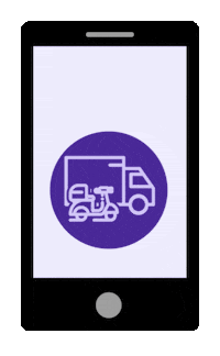 Pidgemobility delivery tap click safe Sticker