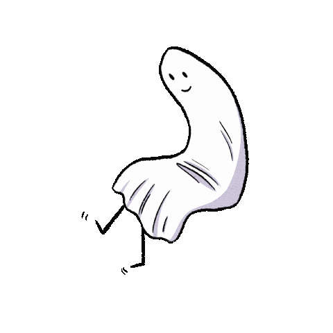 kailynknightart giphyupload halloween ghost happy ghost Sticker