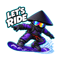 yassansnow snow winter lets go japan Sticker