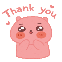 Thanks Bear Sticker