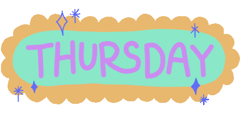 Thursday Almost Friday Sticker by Elsa Isabella