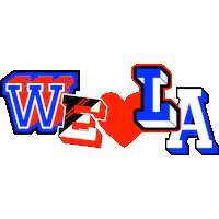 I Love La Los Angeles Sticker by GOOD ALL DAY COLLECTIVE
