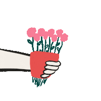 boundworks illustration flower whatever words Sticker