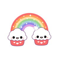 rainbow smile STICKER by imoji