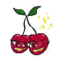 astridsrandomart fruit sparkles faces tyler the creator Sticker