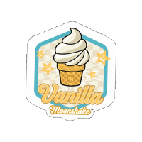 Ice Cream Cone Milkshake Sticker by Midnight Moon Moonshine