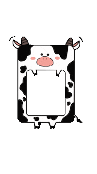 Frame Cow Sticker