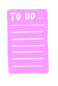 To Do Pink Sticker by MissAllThingsAwesome