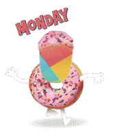Monday Donut Sticker by Sniff San Francisco
