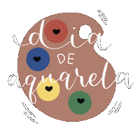 Watercolor Aquarela Sticker