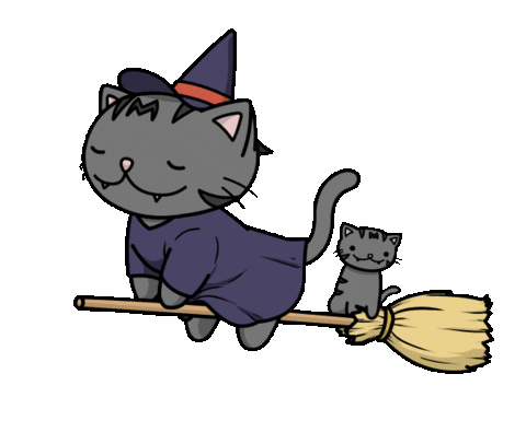 Halloween Cats Sticker by Tutimon