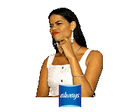 pensativa paulapriscila Sticker by Always Brasil