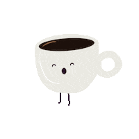 madebyfea coffee tired chill relax Sticker