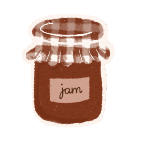 Strawberry Jam Cooking Sticker