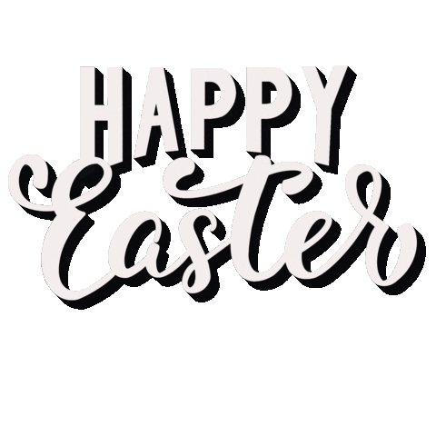 Happy Easter Frohe Ostern Sticker
