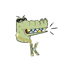 MinanaDesti animal gold sunglasses king Sticker