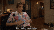 Baby Announce GIF by grown-ish