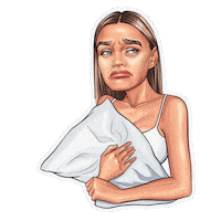 Tired Food Sticker