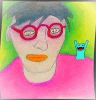 lettrist portrait GIF