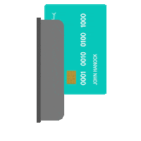 Credit Card Money Sticker by John Hancock