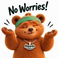 No Problem Bear GIF by Happilo